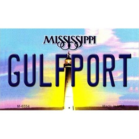 SMART BLONDE Gulfport Mississippi State License Plate Tag Magnet M-6554